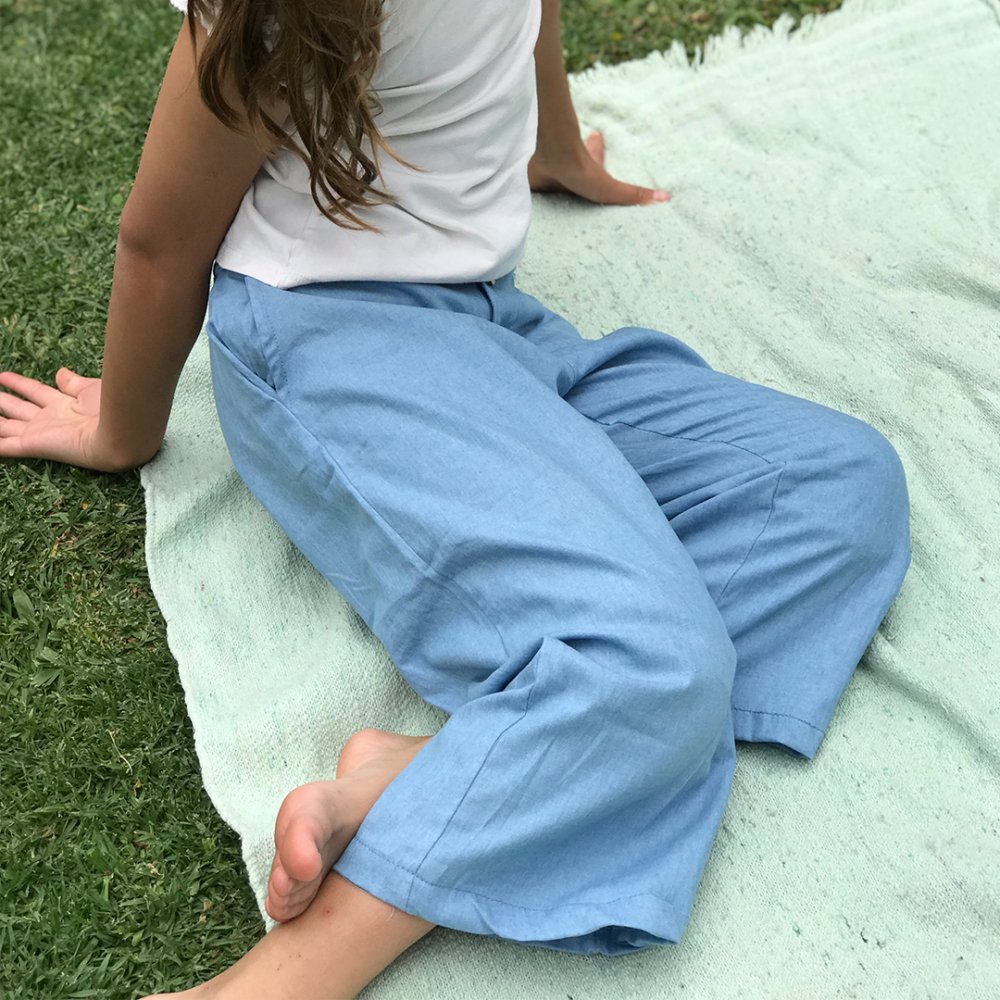 Palazzo Dominique Denim Azul