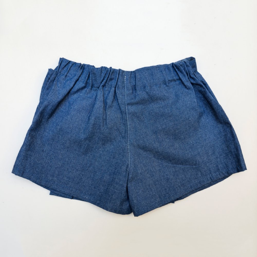 Pollera Pantalon Sophie Denim Celeste