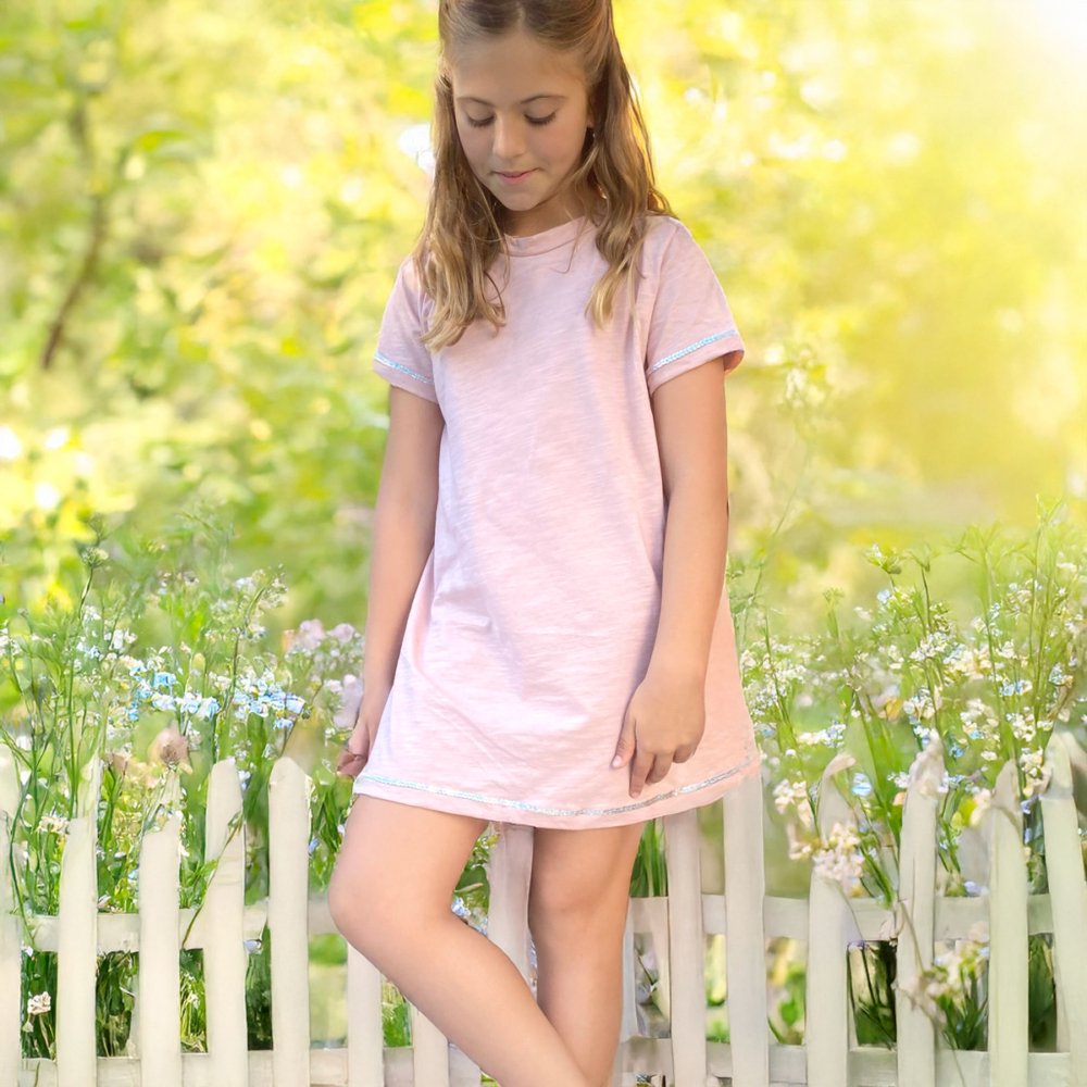 Vestido Rosa con Brillitos